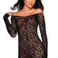 Dreamgirl Lingerie Chemise Black Size OS One Size