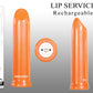 Evolved Lip Service Orange 10cm USB Rechargeable Lipstick Bullet Vibrator