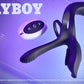 Playboy Pleasure The 3 Way Black USB Rechargeable Vibrating Cock Ring with Wireless Remote