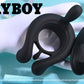 Playboy Pleasure TRIPLE PLAY Black USB Rechargeable Cock Ring w Wireless Remote