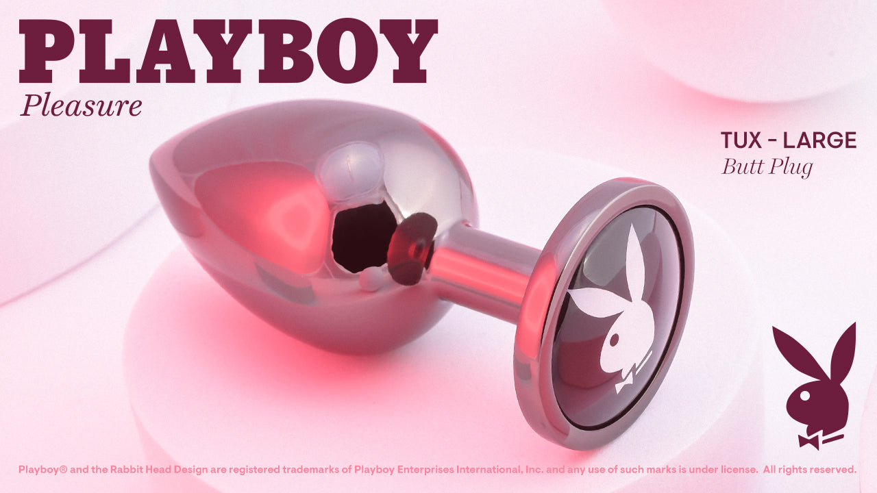 Playboy Pleasure TUX - Large Metal 9.6 cm Large Butt Plug