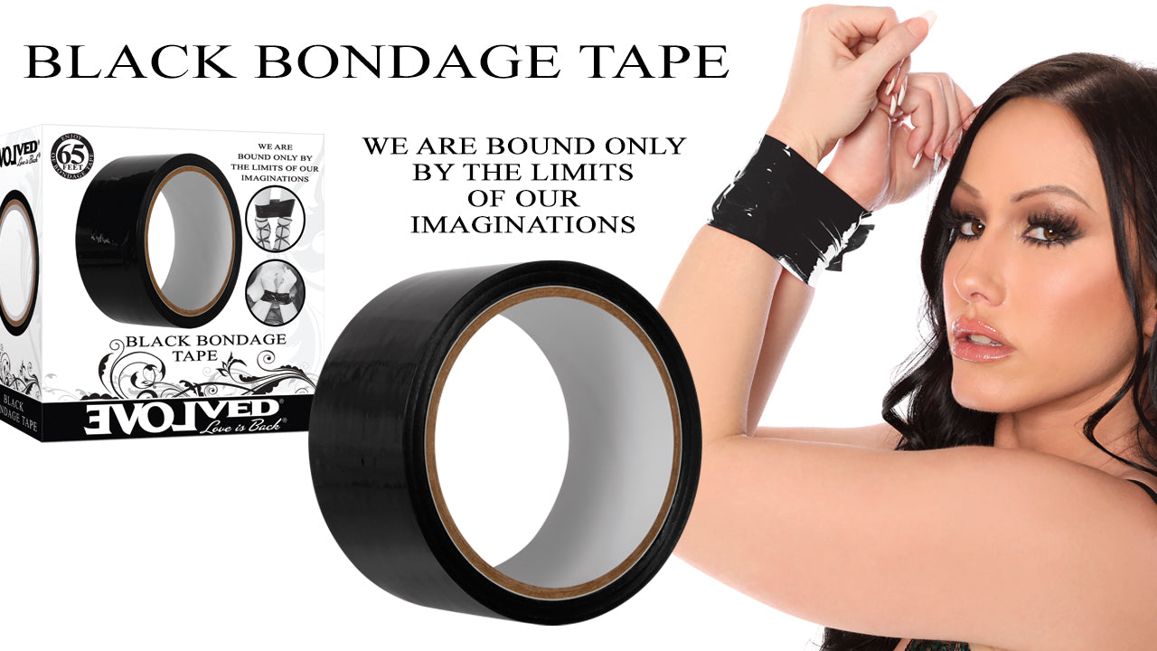 Evolved Black Bondage Tape - 20 metre length