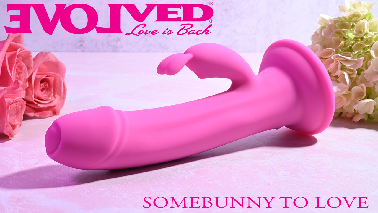 Evolved SOMEBUNNY TO LOVE Pink 19.7cm USB Rechargeable Rabbit Vibrator