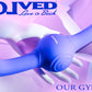 Evolved OUR GYRO VIBE Purple 29.5cm USB Rechargeable Super Double Vibrator