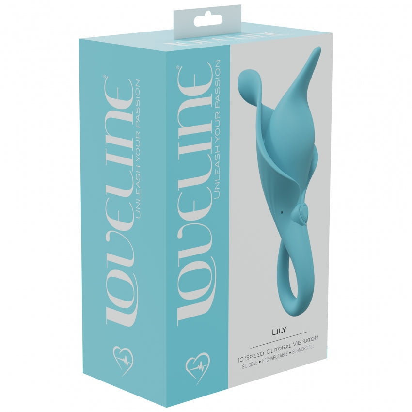 LOVELINE Lily - Blue USB Rechargeable Stimulator Clitoral Vibrator