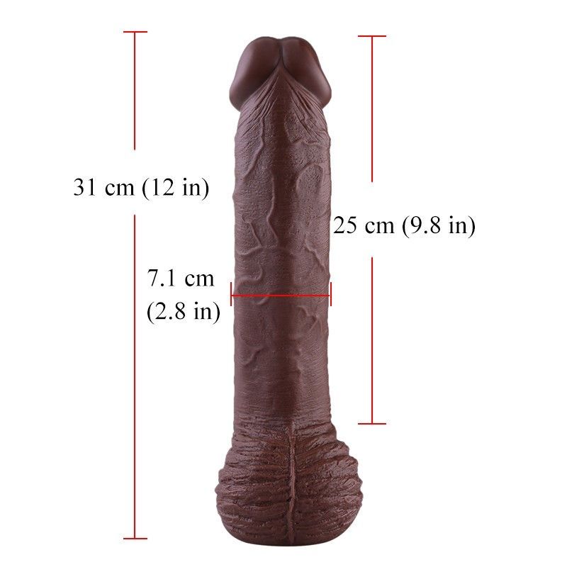 HiSmith - 12" PVC Monstrous Big Dildo (KlicLok)