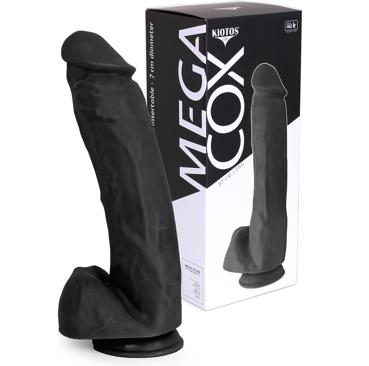 O-Products | Kiotos Cox MEGA XXL Dildo 37cm x 8cm Black 01