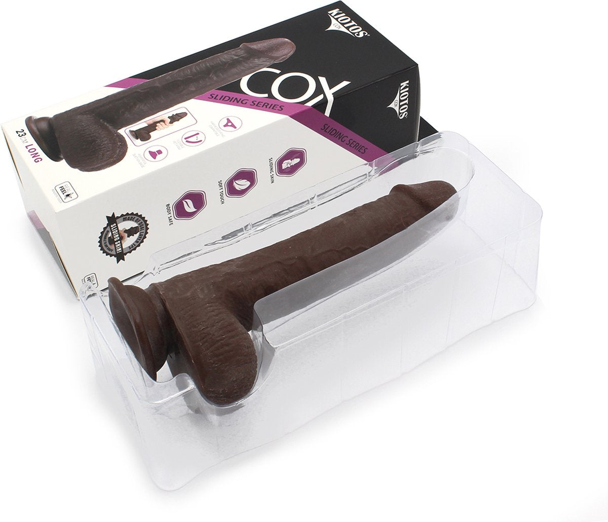 O-Products | Kiotos Cox Sliding Skin Dildo 24cm Black