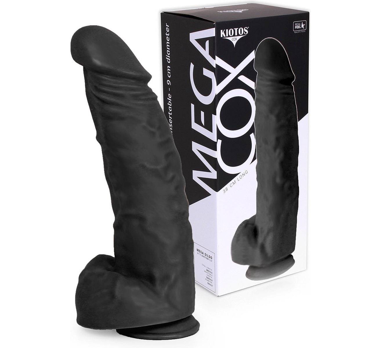 O-Products | Kiotos Cox MEGA XXL Dildo 38cm x 8.5cm Black 02