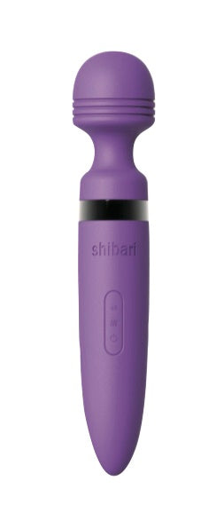 Shibari Deluxe Mega Wireless 28X Body Massager Wand Vibrator - Purple