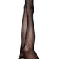 Kix'ies Beth Anne - Black Honeycomb Thigh-High Stockings - Size A/B/C/D