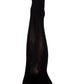 Kix'ies Dana Lynn Black Ribbed Thigh-High Stockings - Size A/B/C/D