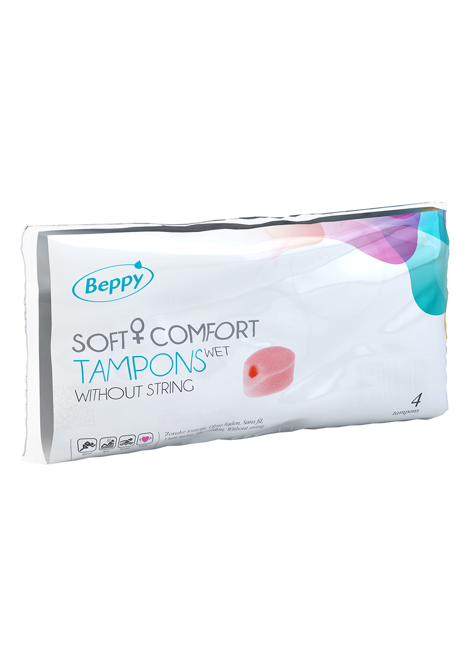 Beppy Soft+Comfort Wet Tampons 4 Pc Pieces