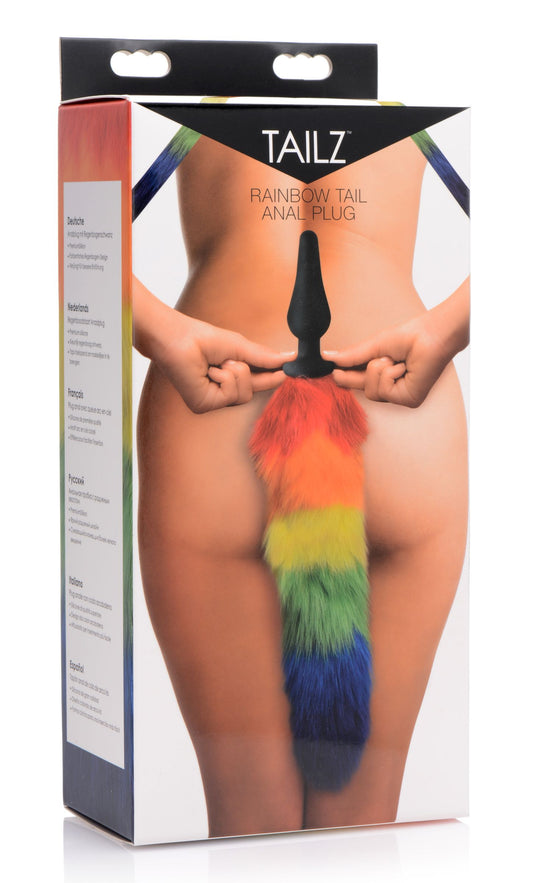 Tailz Rainbow Tail Silicone Butt Plug