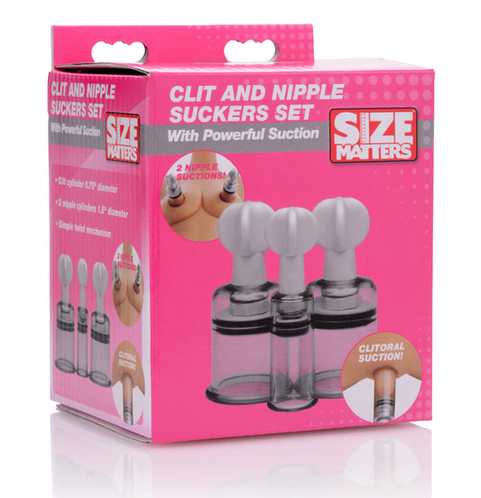 Size Matters Clit And Nipple Suckers Set