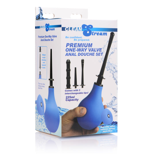 CleanStream Premium One Way Valve Anal Douche Set