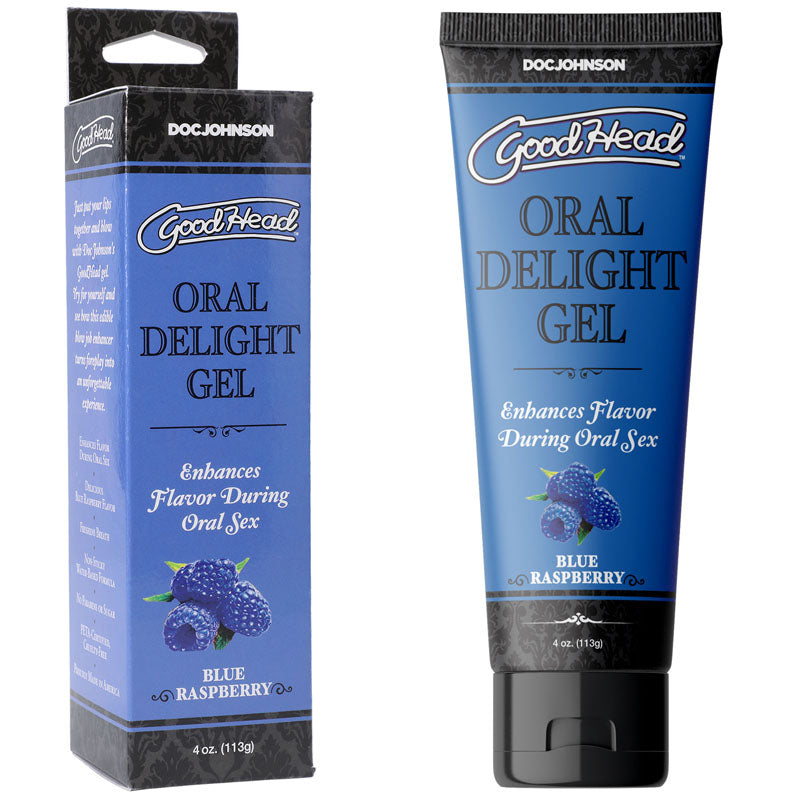 Doc Johnson GoodHead Oral Delight Gel - Blue Raspberry 113g