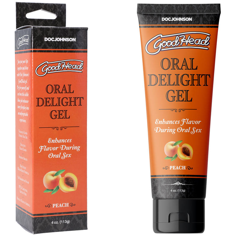 Doc Johnson GoodHead Oral Delight Gel - Peach 113g