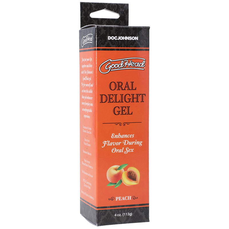 Doc Johnson GoodHead Oral Delight Gel - Peach 113g