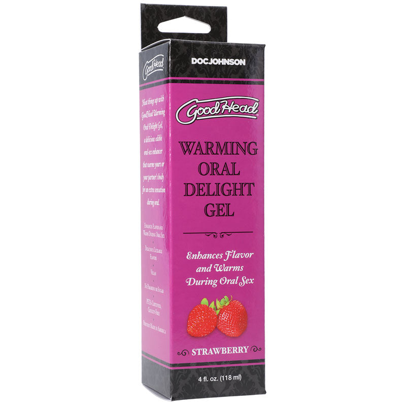 Doc Johnson GoodHead Warming Head Oral Delight Gel - Strawberry 118ml