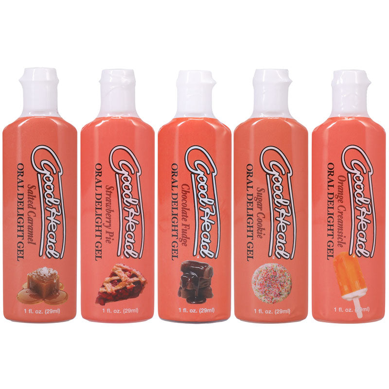 Doc Johnson GoodHead Oral Delight Gel - Desserts - 5x29ml - 5 Pack