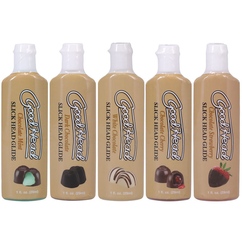 Doc Johnson GoodHead Slick Head Glide - Chocolates - 5x29ml - 5 Pack