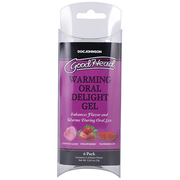 Doc Johnson GoodHead Warming Oral Delight Gel 6x7g - 6 Pack