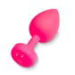 Gvibe Gplug Large Neon Rose Anal Butt Plug Vibrator