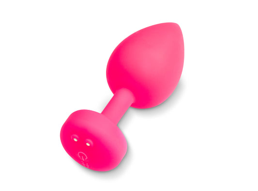 Gvibe Gplug Large Neon Rose Anal Butt Plug Vibrator