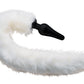 Tailz Anal Plug and Ears Set White Fox Tail