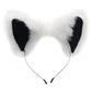 Tailz Anal Plug and Ears Set White Fox Tail