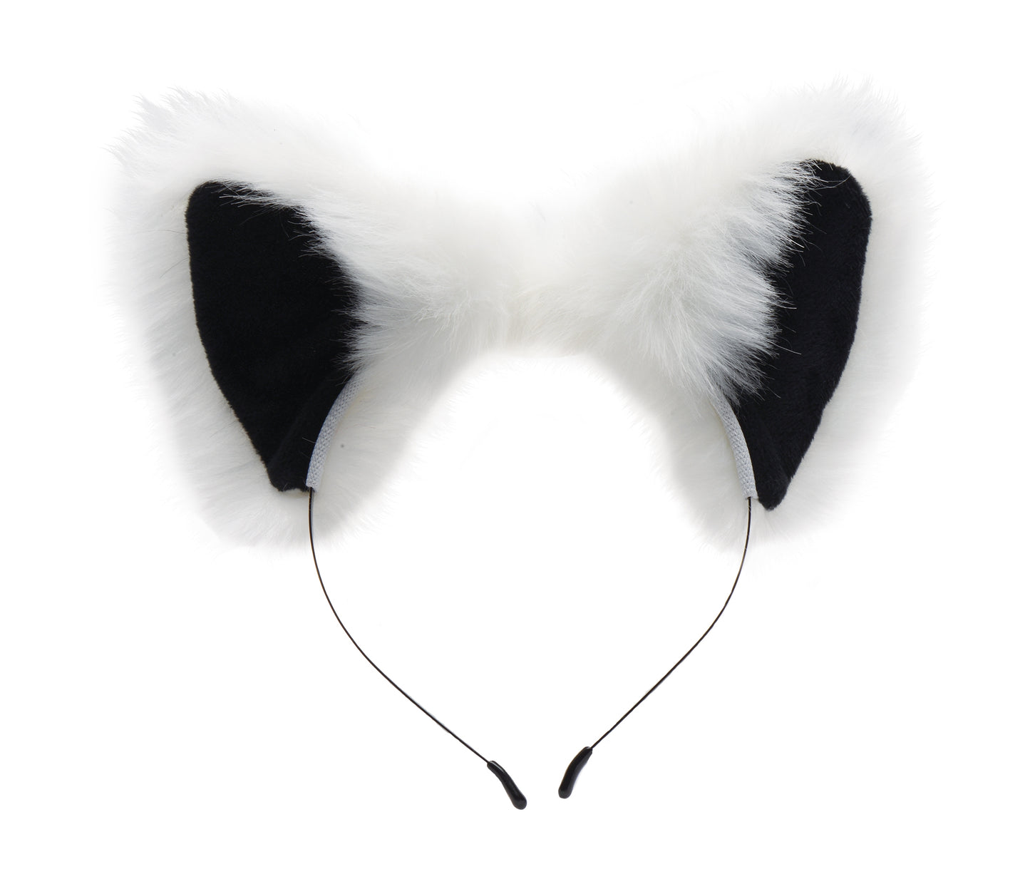 Tailz Anal Plug and Ears Set White Fox Tail