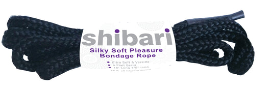 Shibari Rope Silky Soft Bondage 5m Black