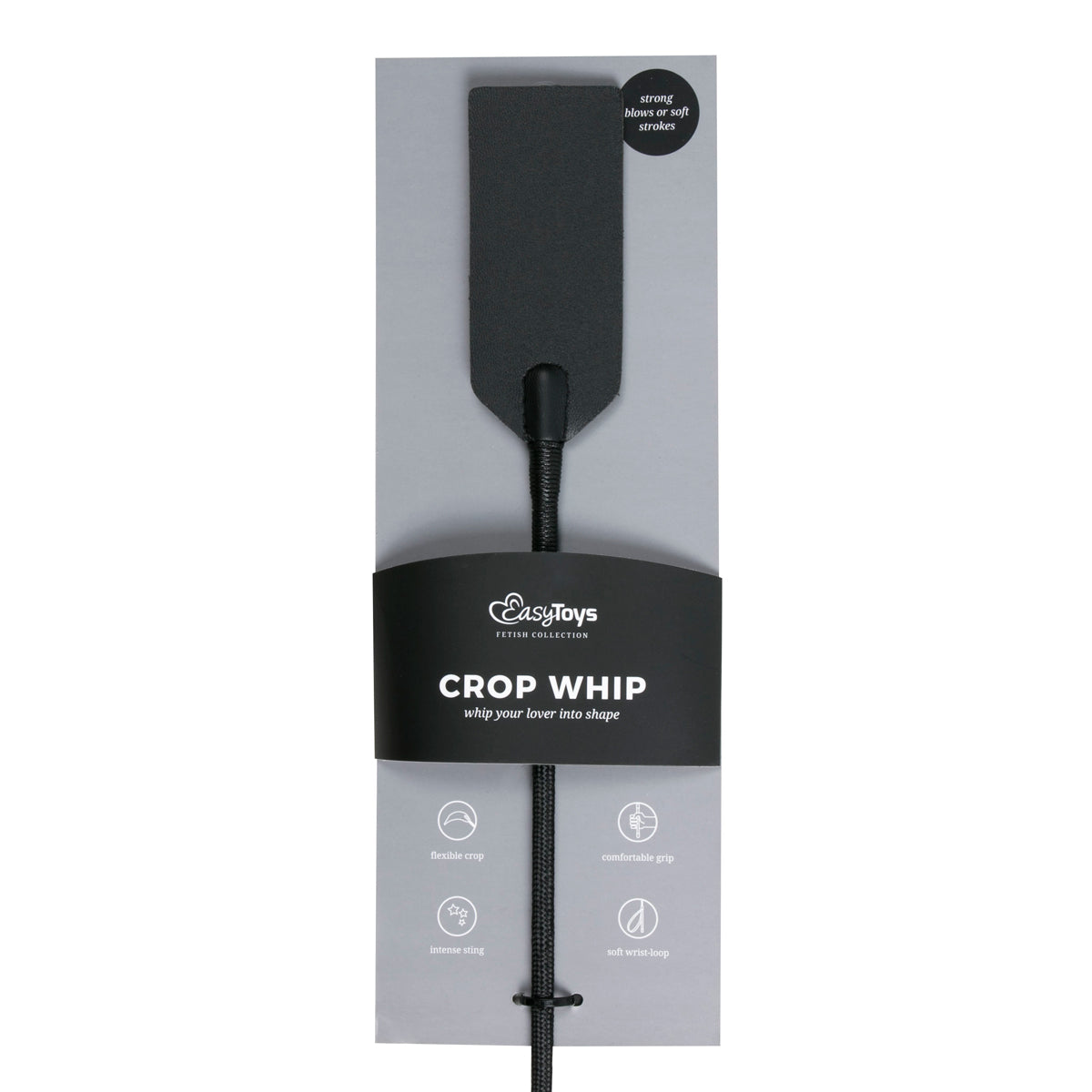 Fetish Collection Rectangle Crop Whip Black