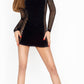 Passion Lingerie Mini Dress Black with Open Sides Size OS