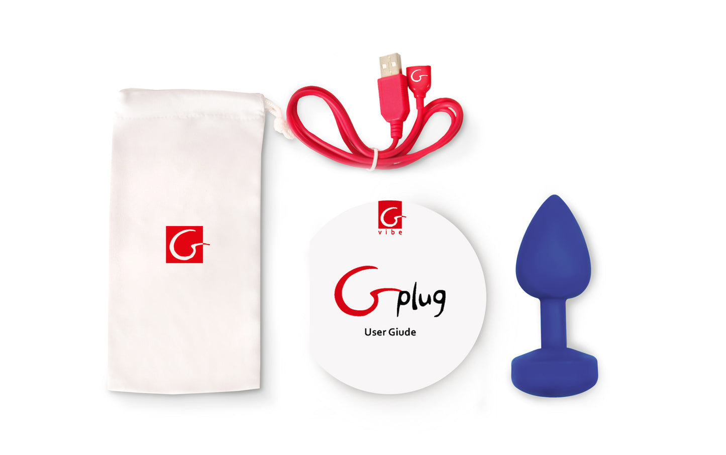 Gvibe Gplug Large Navy Blue - Anal Butt Plug Vibrator