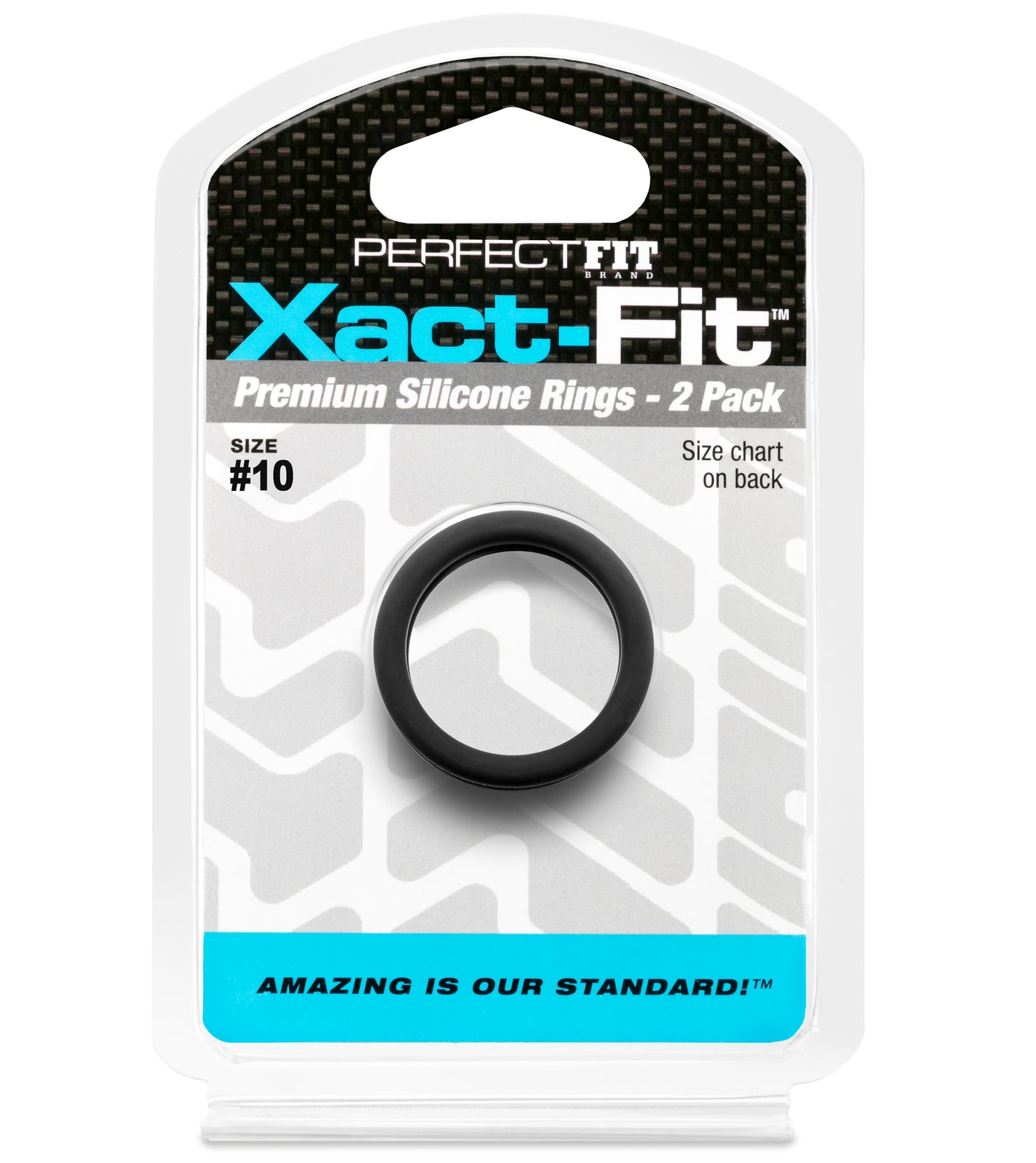 PerfectFit Xact-Fit #10 1" Premium Silicone Rings - 2 Pack