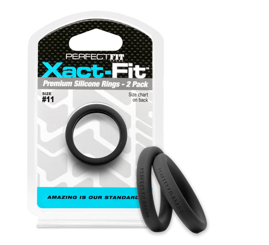 PerfectFit Xact-Fit #11 1.1" Premium Silicone Rings - 2 Pack