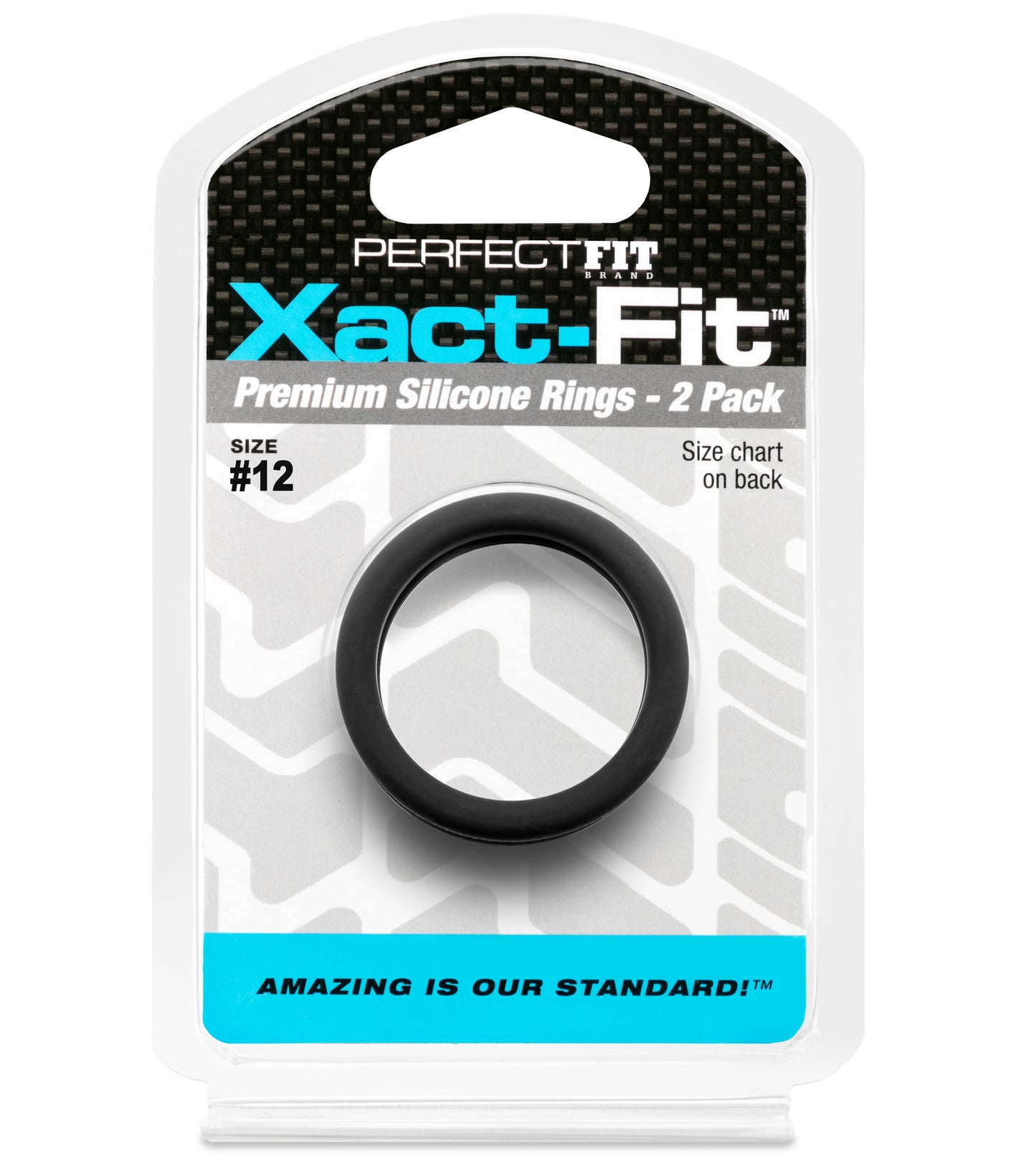 PerfectFit Xact-Fit #12 1.2" Premium Silicone Rings - 2 Pack