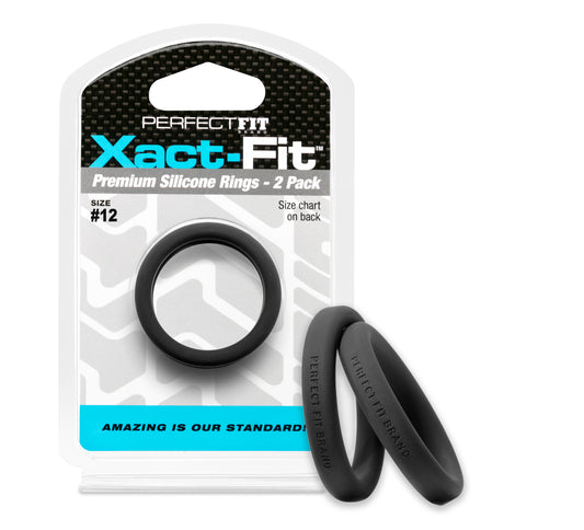 PerfectFit Xact-Fit #12 1.2" Premium Silicone Rings - 2 Pack