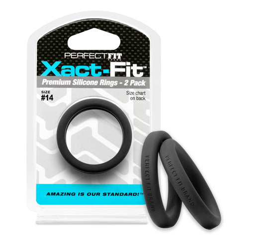 PerfectFit Xact-Fit #14 1.4" Premium Silicone Rings - 2 Pack