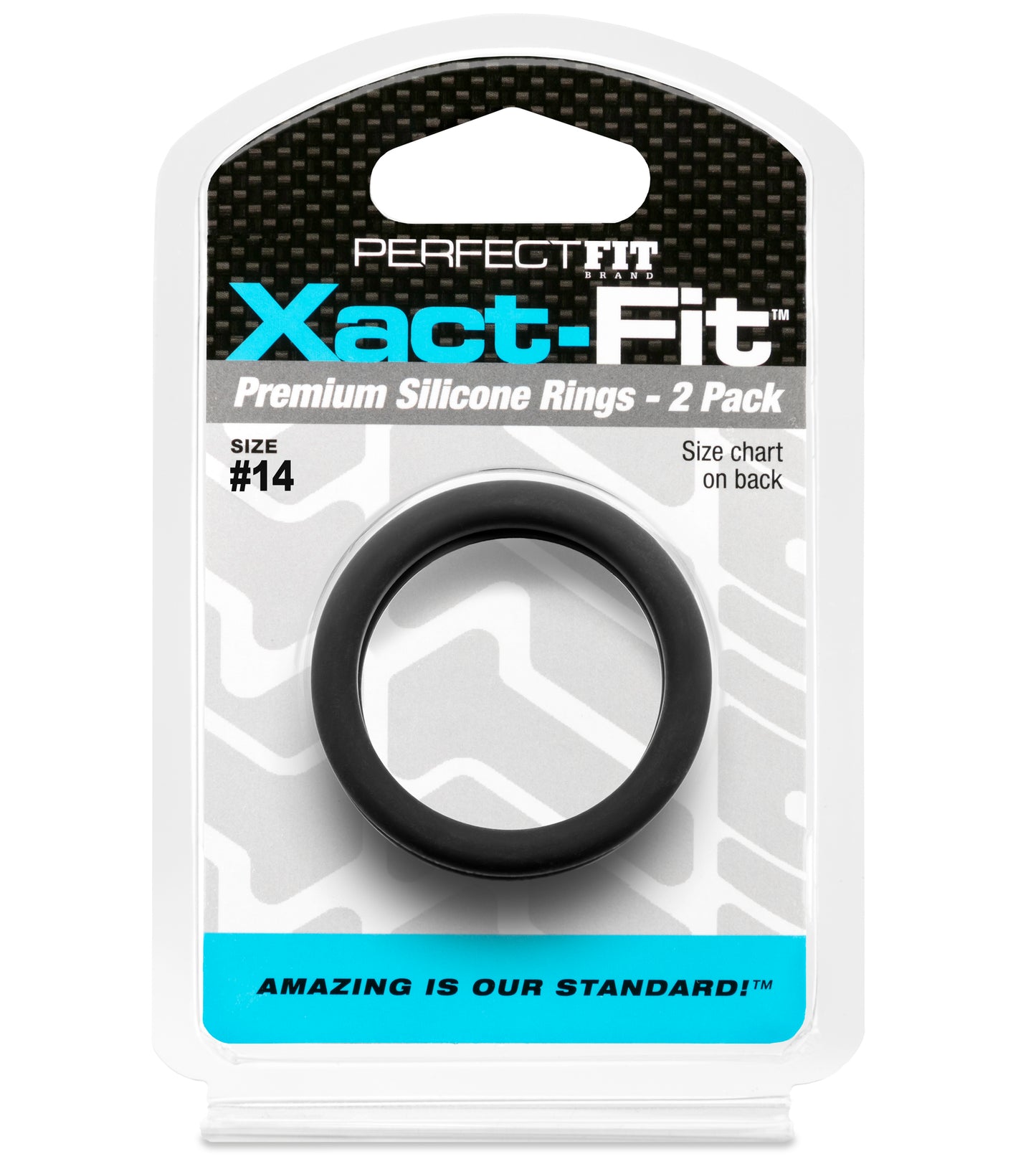 PerfectFit Xact-Fit #14 1.4" Premium Silicone Rings - 2 Pack