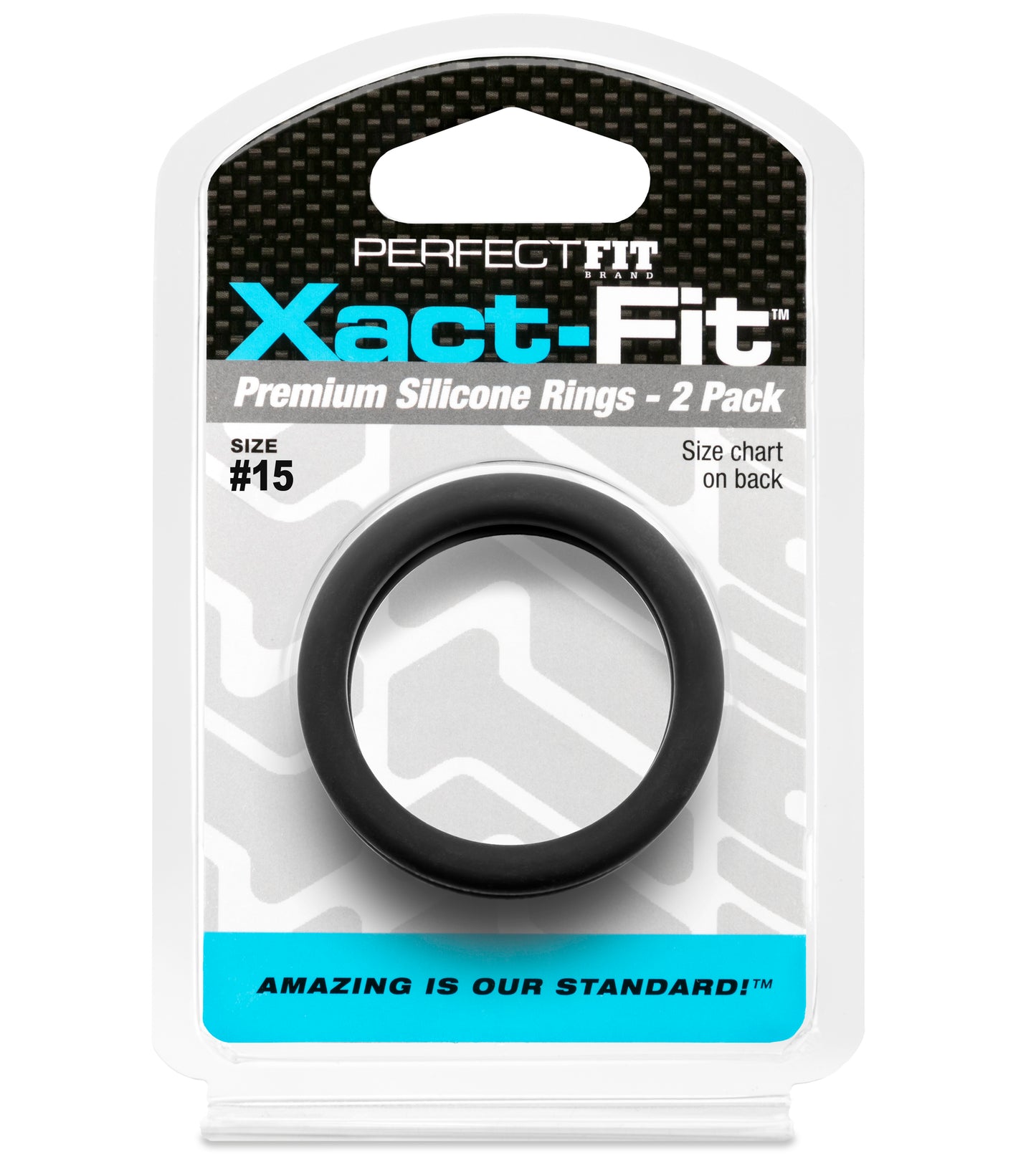 PerfectFit Xact-Fit #15 1.5" Premium Silicone Rings - 2 Pack