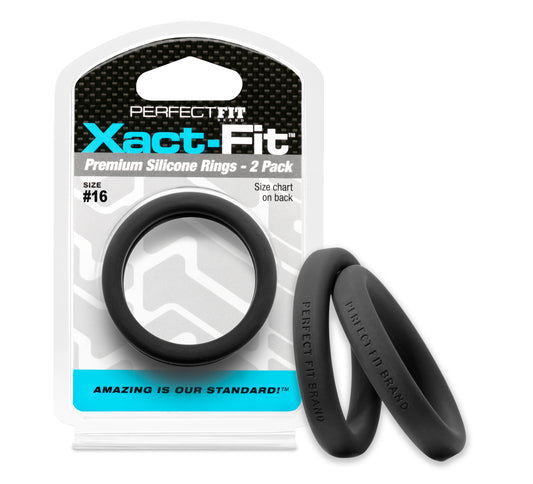 PerfectFit Xact-Fit #16 1.6" Premium Silicone Rings - 2 Pack