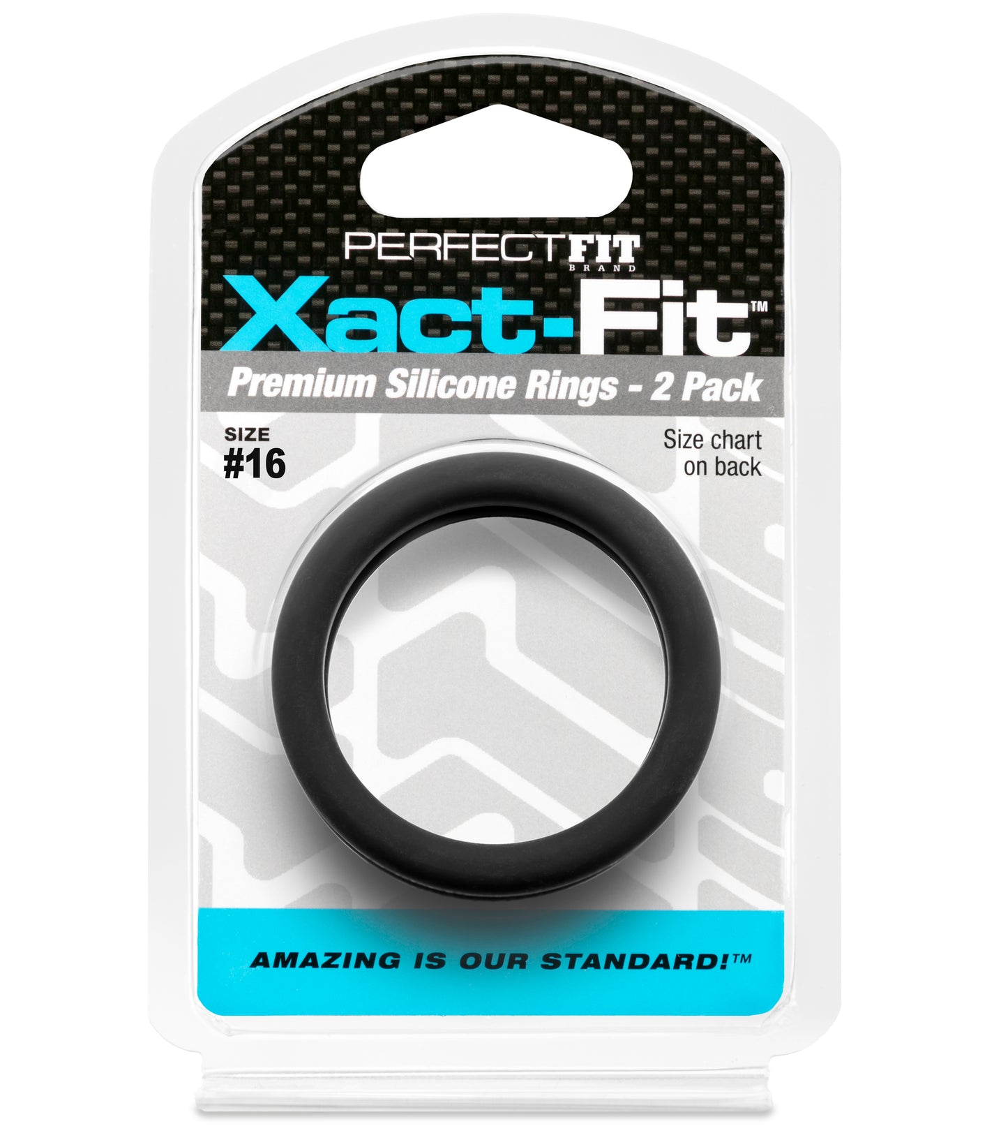 PerfectFit Xact-Fit #16 1.6" Premium Silicone Rings - 2 Pack