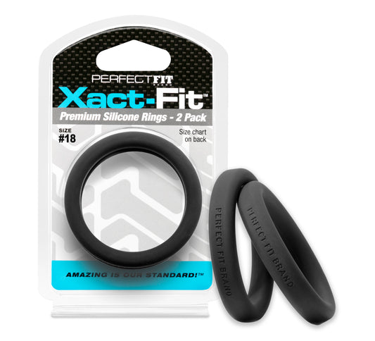 PerfectFit Xact-Fit #18 1.8" Premium Silicone Rings - 2 Pack