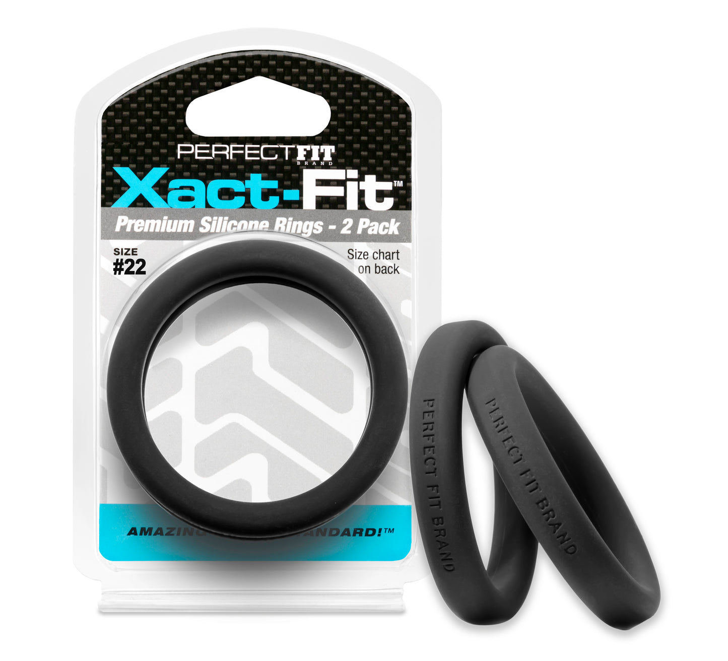 PerfectFit Xact-Fit #22 2.2" Premium Silicone Rings - 2 Pack