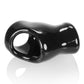 OXBALLS UNIT-X STRETCH sporty sleek cocksling w/ extended ballstretcher base BLACK