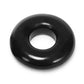 OXBALLS DO-NUT- 2 jelly cockring w/ flat inner chamber BLACK