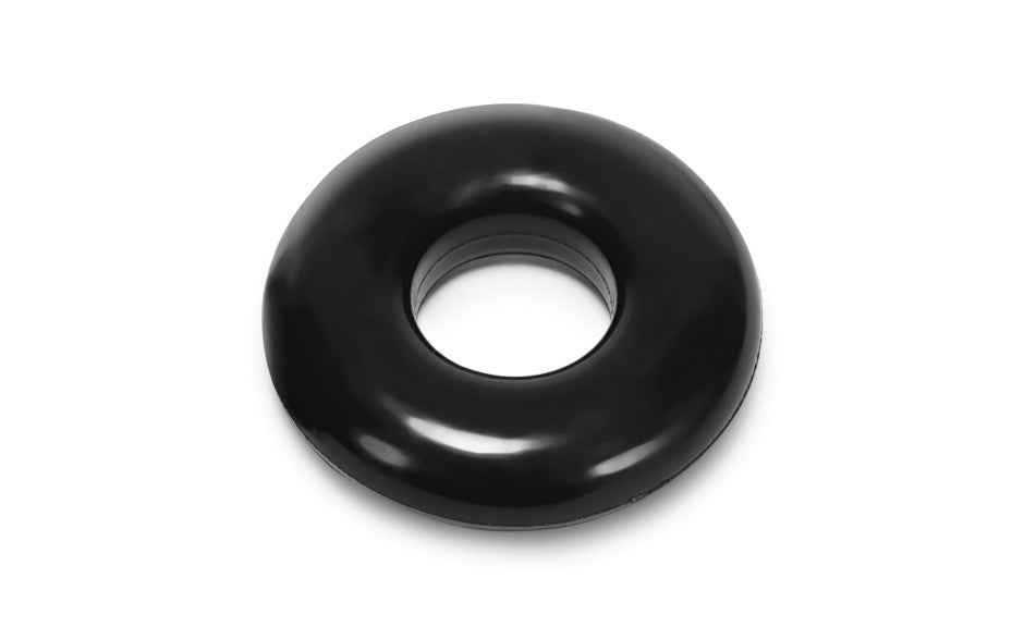 OXBALLS DO-NUT- 2 jelly cockring w/ flat inner chamber BLACK